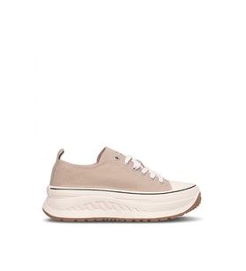 Lufian 121230092 Shay Kadın Hakiki Deri Klasik Sneaker Bej