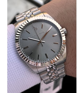 U.S.Polo Assn Çelik Kasa Ve Kordon 2 Yıl Garantili 5 Atm Suya Dayanıklı Erkek Kol Saati E.USP1111-04 (Gri)