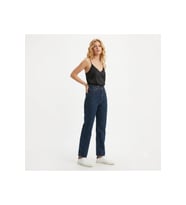 ribcage ankle kadın kot pantolon koyu lacivert--0003--