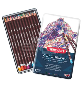Derwent Coloursoft Kuru Boya Kalemi 12li Set