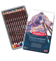 Derwent Coloursoft Kuru Boya Kalemi 12li Set