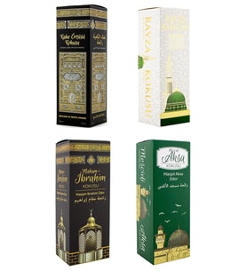 Kabe Örtüsü Kokusu Medine Ravza Kokusu Makamı İbrahim Kokusu Ve Mescidi Aksa Kokusu Sprey 400 Ml.