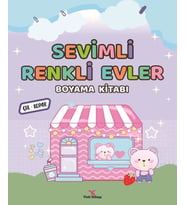 Sevimli Renkli Evler Boyama Kitabı