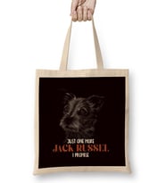 Just One Jack Russel Terrier More Dogs Dog Puppy Bez Çanta Uzun Saplı