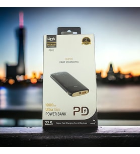 Linktech PD12 Premium PD 22.5 W 10000 mAh Hızlı Şarj Powerbank Siyah