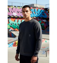 Erkek Bisiklet Yaka Standart Kol Regular Kalıp Sweatshirt Fonksiyonel Dayanıklı Kaliteli Şık