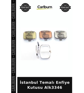 Özel Üretim Hediyelik Koleksiyon Tarihi Aksesuar Hatıra Şık İstanbul Temalı Enfiye Kutusu Alk3346