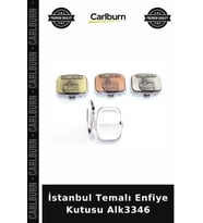 Özel Üretim Hediyelik Koleksiyon Tarihi Aksesuar Hatıra Şık İstanbul Temalı Enfiye Kutusu Alk3346