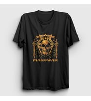 Presmono Unisex Siyah God Of Fire Manowar T-Shirt 63468tt