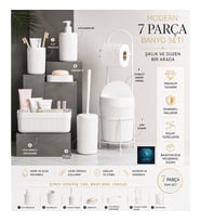 Premium Lüks 7’li Banyo Aksesuar Seti Modern Tasarım