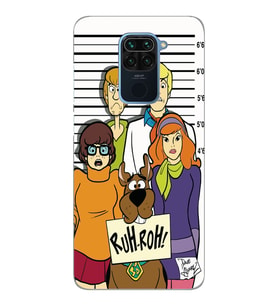 Xiaomi Redmi NOTE 9 Uyumlu Scooby Doo Tasarımlı Şeffaf Telefon Kılıfı
