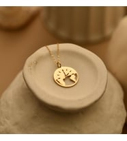 Kişiye Özel Şık Dünya ve Saat Anlamlı Tasarım Kolye 925K Gümüş (Gold)