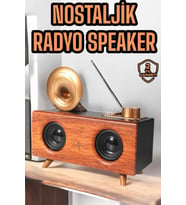 Çalar Radyo Müzik Kutusu Nostaljik Hoparlör Speaker