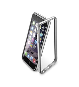 Cellular Line iPhone 6S Plus/6 Plus ile Uyumlu Bumper Satin Kılıf Gri BUMPSATINIPH655D