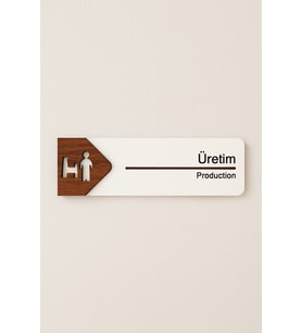 Lucena Üretim Ofis Oda Kapı İsimliği Yönlendirme Tabelası Levhası Kişiselleştirilebilir