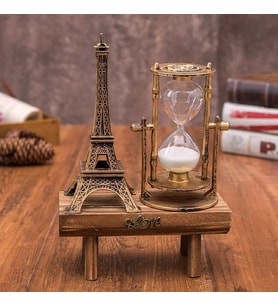 Dekoratif Biblo Kum Saati Eiffel Tasarım
