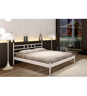 GM 226 DİEGO ÇİFT KİŞİLİK KARYOLA METAL BEYAZ 160X200