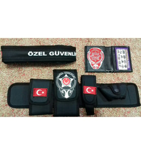ÖZEL GÜVENLİK TESİSAT BEL KILIFI(+)ÖZEL GÜVENLİK ROZETLİ CÜZDANI(+)ÖZEL GÜVENLİK PALASKASI (3-AD) URUN,SATINAL,SIVILE SATILMAZ.