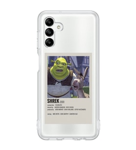 Samsung Galaxy A04S Uyumlu Shrek Minimalsit Poster Desenli Şeffaf Telefon Kılıfı