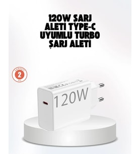 120w Güçlü Hızlı Şarj Adaptörü Ve Type-c Kablo Seti – Güvenli Şarj Teknolojisi