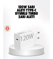 120w Güçlü Hızlı Şarj Adaptörü Ve Type-c Kablo Seti – Güvenli Şarj Teknolojisi
