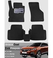 Peugeot 3008 (2017-2020) Uyumlu EVA Paspas Tam Set – Birebir Uyum,Araca Özel Tasarım,Su Geçirmez