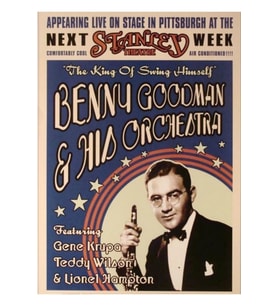 Benny Goodman Tablo Ahşap Poster Dekoratif