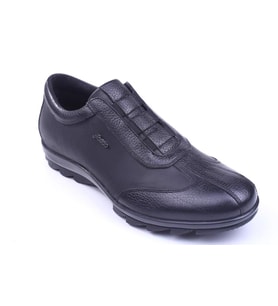Fosco 9534 Erkek Hakiki Deri Sıcak Astar Casual Ayakkabı  (Siyah)