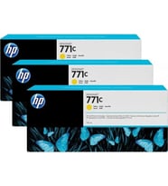 Tonersepeti Hp 771-B6Y34A Orjinal Sarı Kartuş 3'Lü Paket
