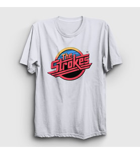 Presmono Unisex Beyaz Vintage Logo The Strokes T-Shirt 525318tt (Beyaz)