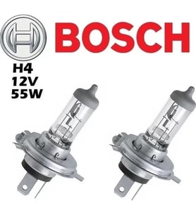 Bosch H4 12V 60/55W Far Ampul 2 Adet Set