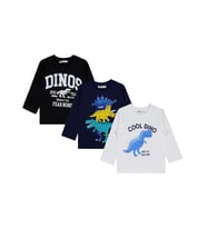 Civil Boys Cool Dino Baskılı 3'lü Set 2-4 Yaş Sweatshirt - Standart