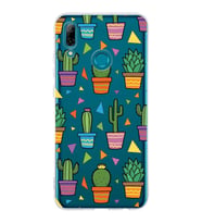 PrintiFy Huawei P Smart 2019 ile Uyumlu 1mm Slim Fit Water Color 4 Baskılı Şeffaf  Kılıf