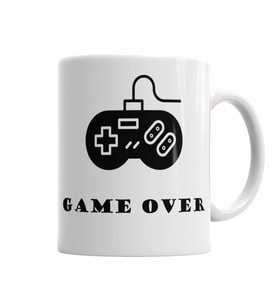 Gamer Game Over Kupa Bardak Porselen
