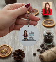 Kişiye Özel Karikatürlü Pilates Lover Anahtarlık Doğum Günü Hediyesi