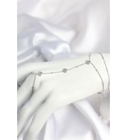 Pirinç Gümüş Renk Yonca Model Kadın Şahmeran - EBJ260725W44295
