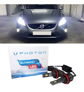 Volvo V40 Led Xenon Kısa Far Ampulü H7 Ultimate 9500 Lumens Yeni Seri Beyaz