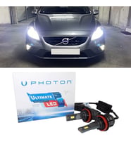 Volvo V40 Led Xenon Kısa Far Ampulü H7 Ultimate 9500 Lumens Yeni Seri Beyaz