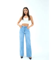 7044 KOT PANTOLON-MAVİ