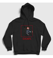 Presmono Unisex Siyah Damn Kendrick Lamar Kapüşonlu Sweatshirt 447043tt