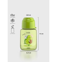 Renga Moi Baby Desenli 330 ml Tritan Şişe 912061 Pembe (Yeşil)