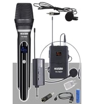 Lastvoice Tx-102EY Şarjlı EL Yaka Headset Kablosuz Mikrofon Seti UHF