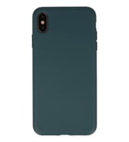 Pilelistore   iPhone XS Max Kılıf Nano içi Kadife Silikon - Koyu Yeşil