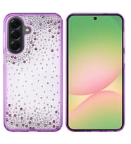 Galaxy A56 Kılıf Airbag Tasarımlı Damla Taşlı Şeffaf Pera Silikon Kılıf