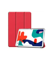 Huawei MatePad 10.4 Uyumlu Zore Smart Cover Standlı 1-1 Kılıf (Kırmızı)