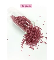 Dökme Cam Kum Boncuk (11/0) 2 mm - 20 Gram - Koyu Pembe - BNC011