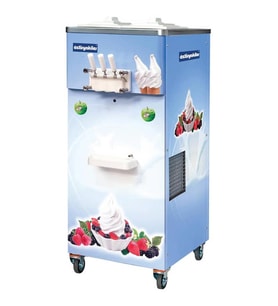Öztiryakiler 3 Kollu Dondurma Makinesi, Pompalı, 2x11 Lt