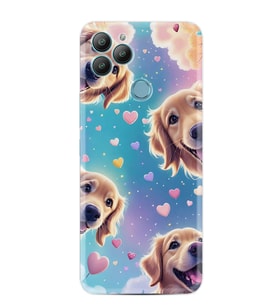 GM22 Pro Kılıf HD Resim Baskılı Kalp ve Köpek StKd -034