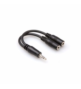 HOSA 3.5 mm. TRS (M)  Dual 3.5 mm. TRS (F) Y-kablo