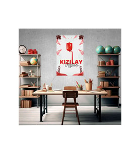 Kızılay Haftası Fotoğraf Panosu Branda 100x150